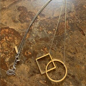 Lane Bryant Gold Geometric Necklace